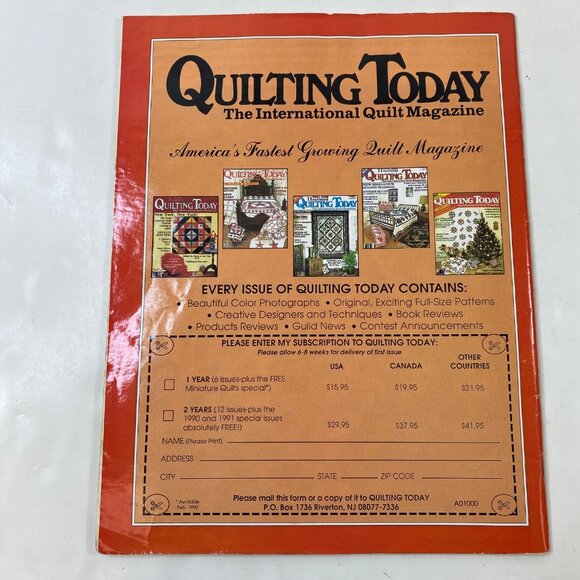 Traditional Quiltworks Magazine 20 Full-Size Patterns Issue No 47 April/May 1999 - Picture 2 of 12